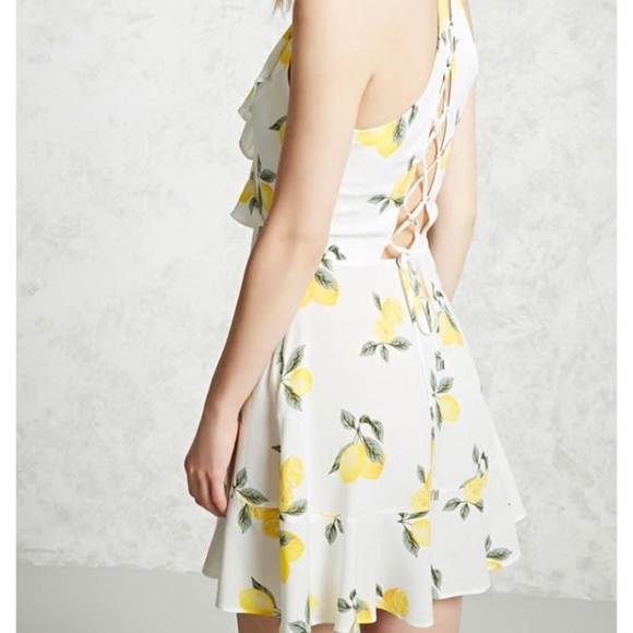 Lemon V-neck sun dress— S - Picture 5 of 5